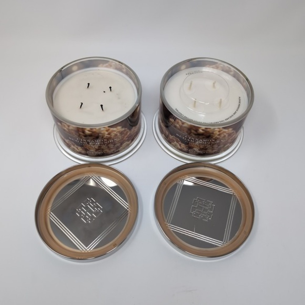 Homeworx by Slatkin Co Cinnamon Sugar Popcorn Scented Candle 18oz Two Pack - Picture 3 of 6